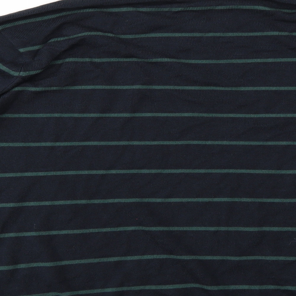 James Pringle Mens Blue Striped  Pullover Jumper Size M