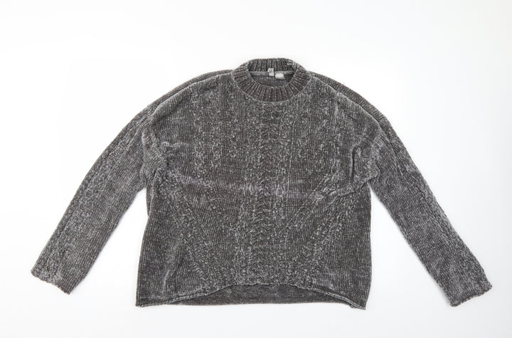 Divided Womens Grey Pullover Jumper Size L