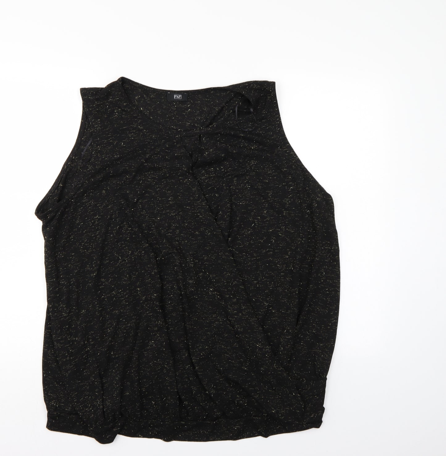 F&F Womens Black   Tunic Blouse Size 22