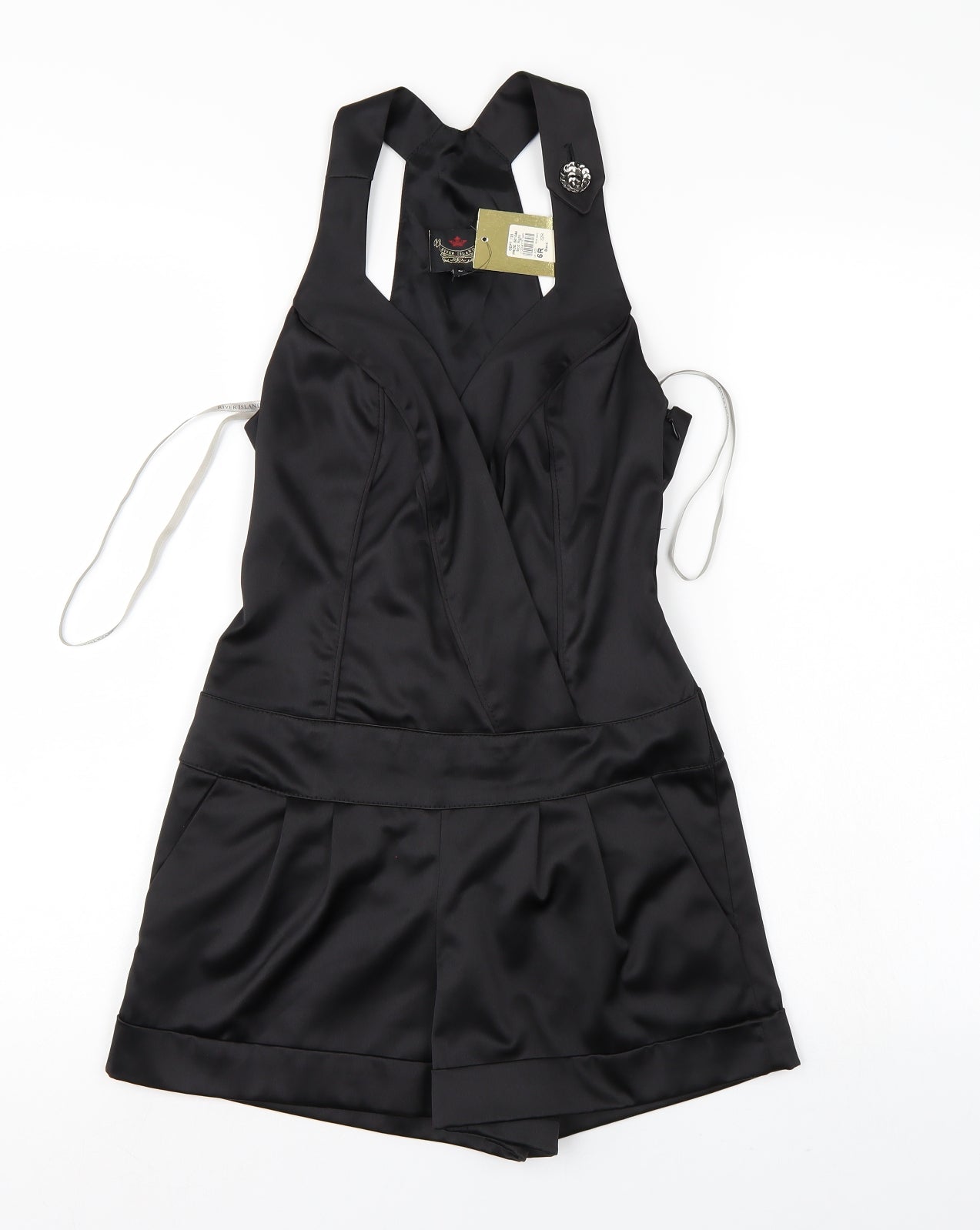 River Island Womens Black   Shorts One-Piece Size 6