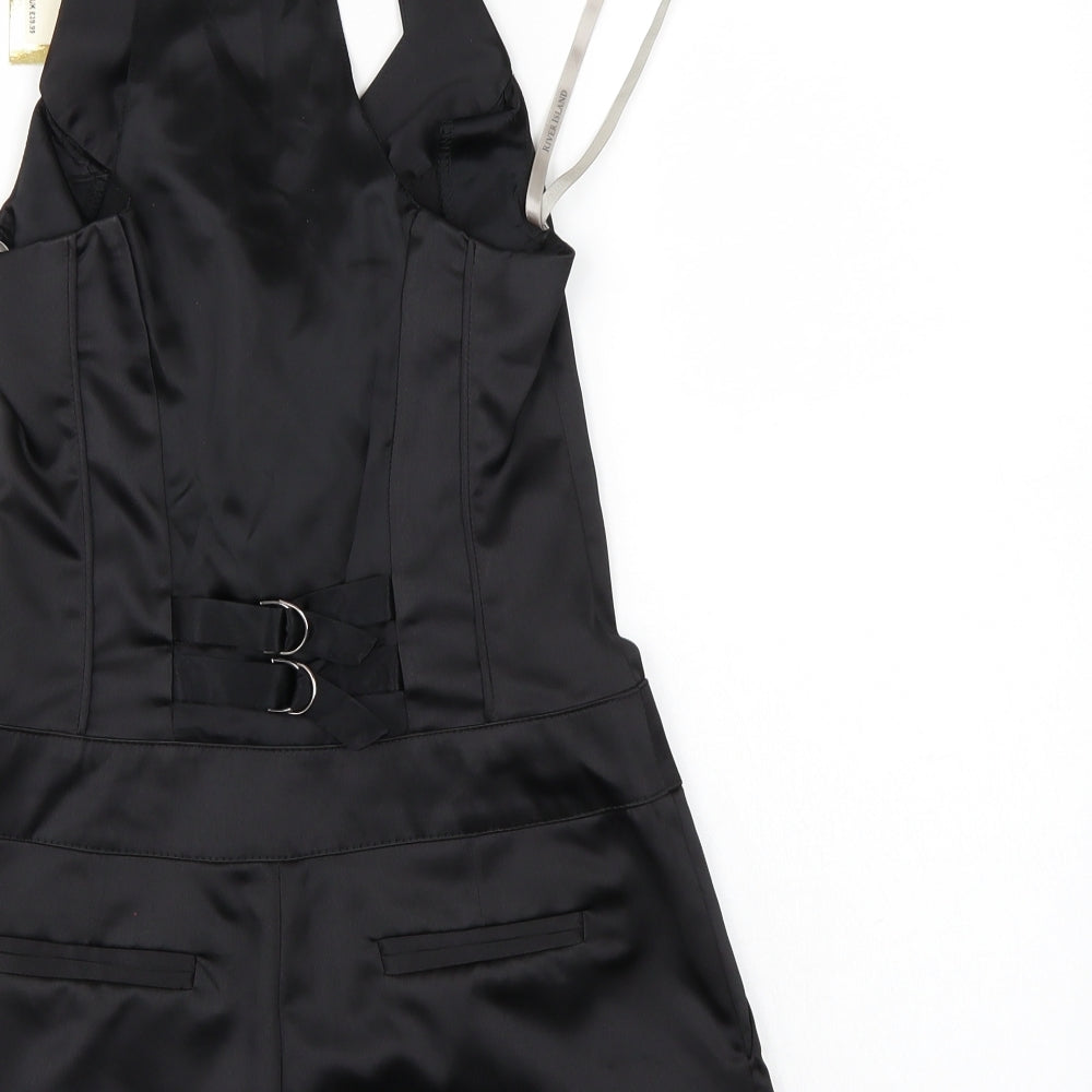 River Island Womens Black   Shorts One-Piece Size 6