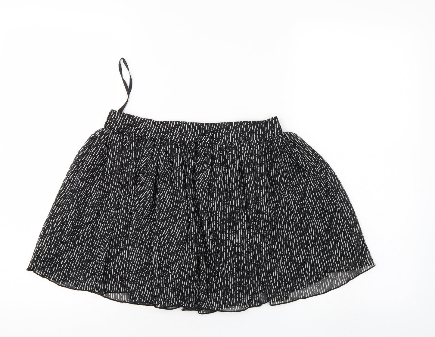 Atmosphere Womens Black Striped  Flare Skirt Size 8