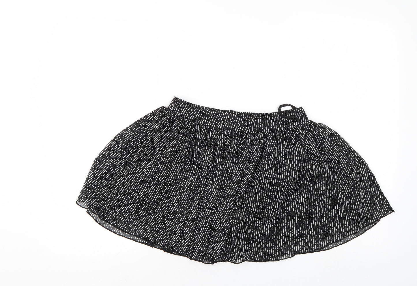 Atmosphere Womens Black Striped  Flare Skirt Size 8