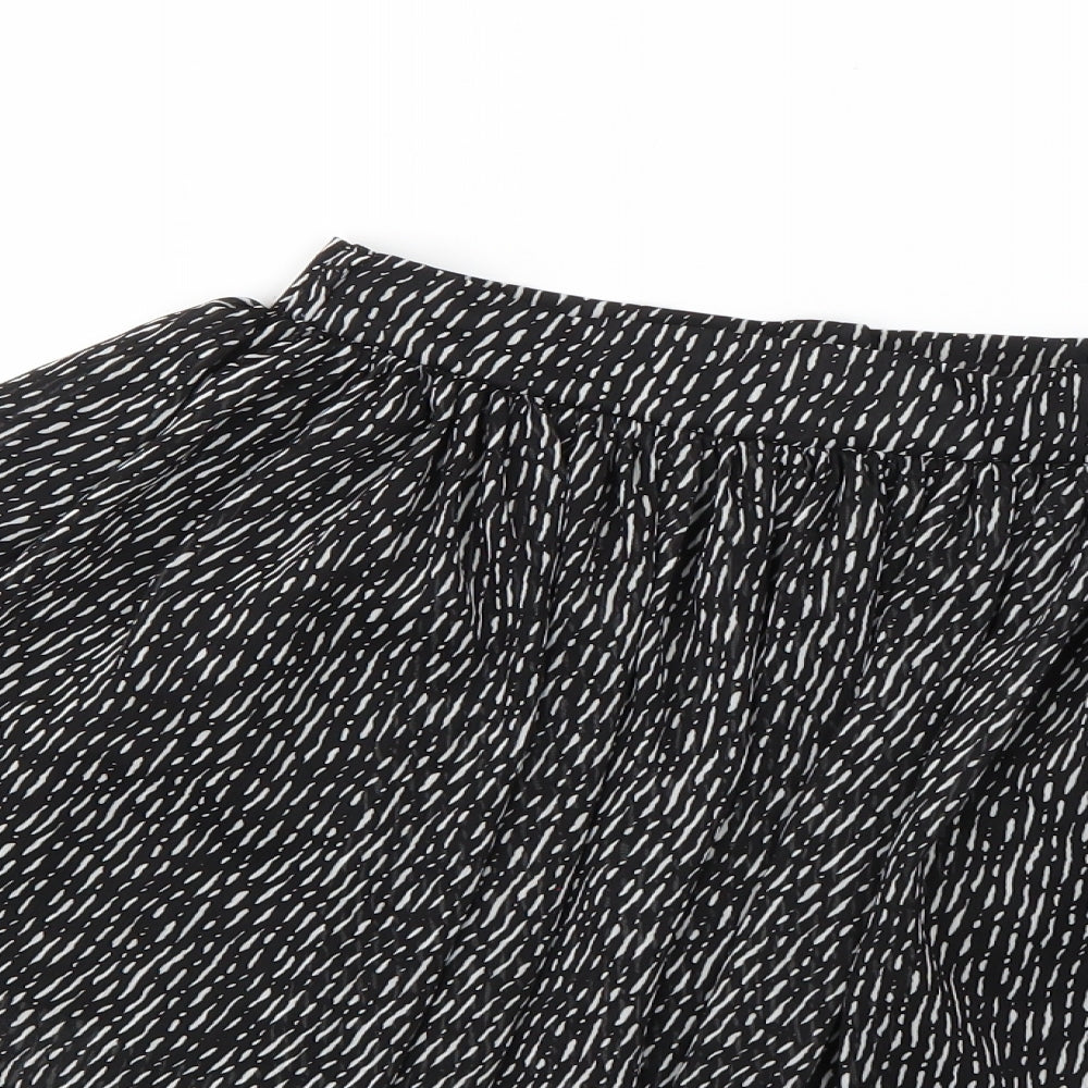 Atmosphere Womens Black Striped  Flare Skirt Size 8