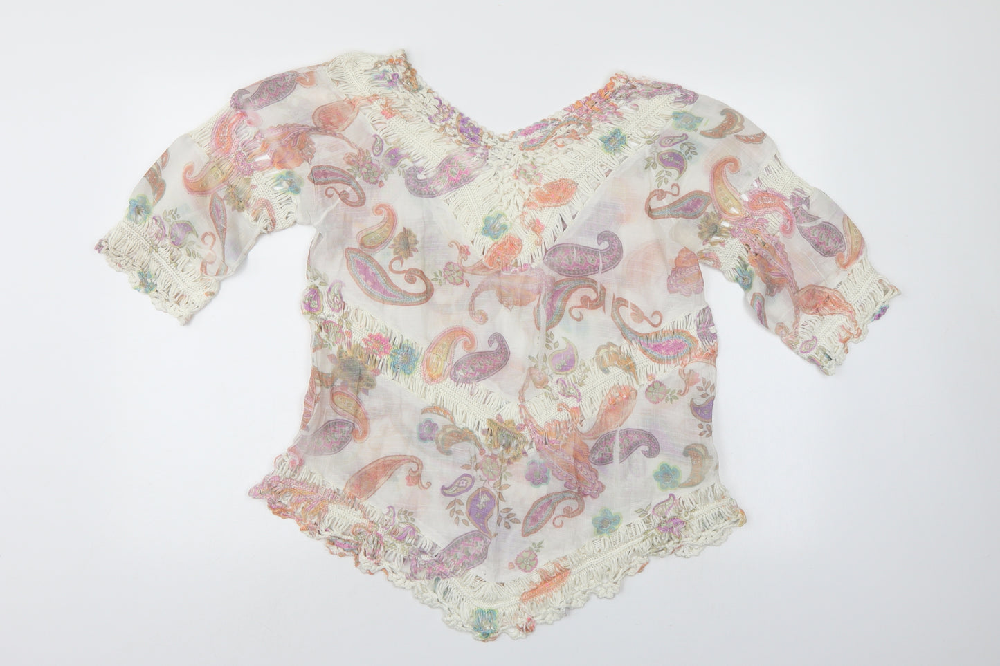 Apricot Womens Multicoloured Paisley  Tunic Blouse Size M
