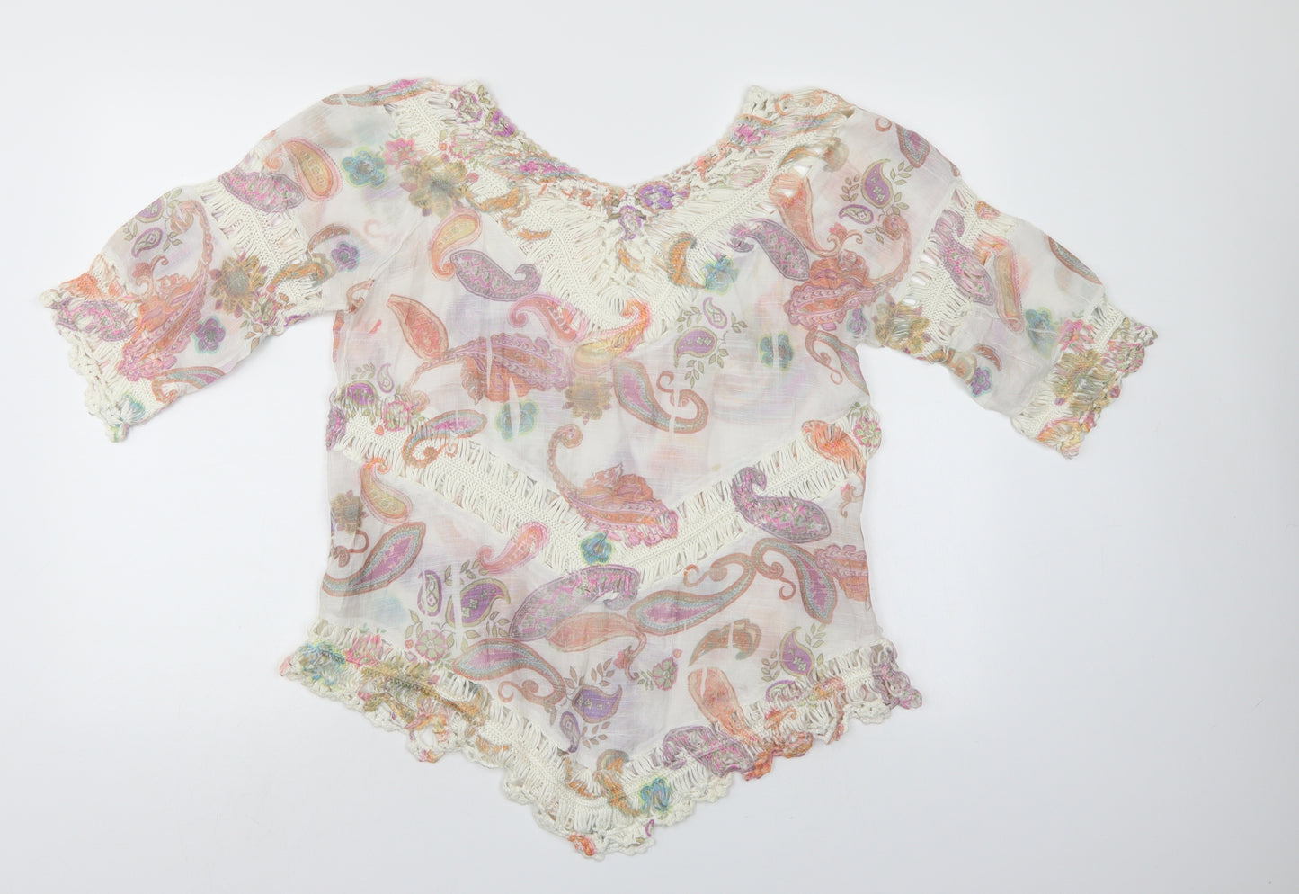 Apricot Womens Multicoloured Paisley  Tunic Blouse Size M