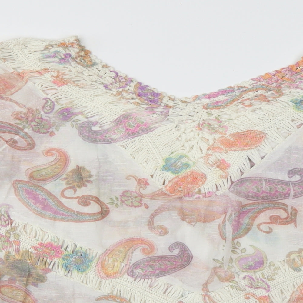 Apricot Womens Multicoloured Paisley  Tunic Blouse Size M