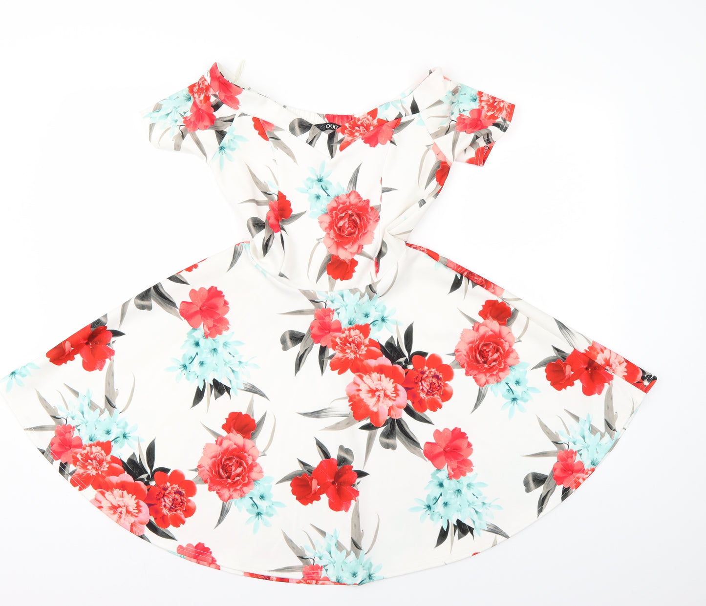 Quiz Womens Multicoloured Floral  Fit & Flare  Size 6