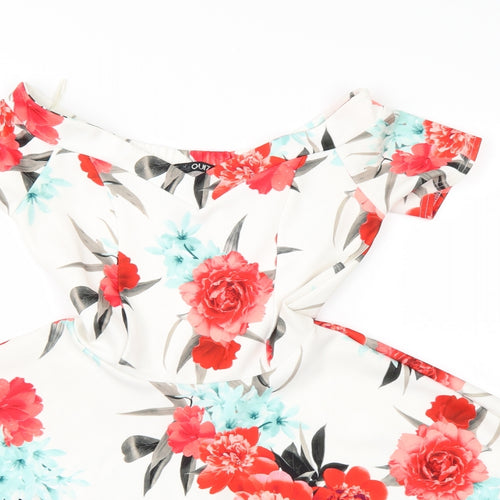 Quiz Womens Multicoloured Floral  Fit & Flare  Size 6