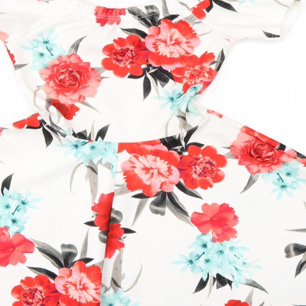 Quiz Womens Multicoloured Floral  Fit & Flare  Size 6