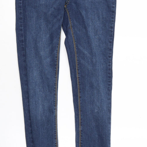 Denim & Co. Womens Blue  Denim Skinny Jeans Size 8 L28 in - Elastic Waist
