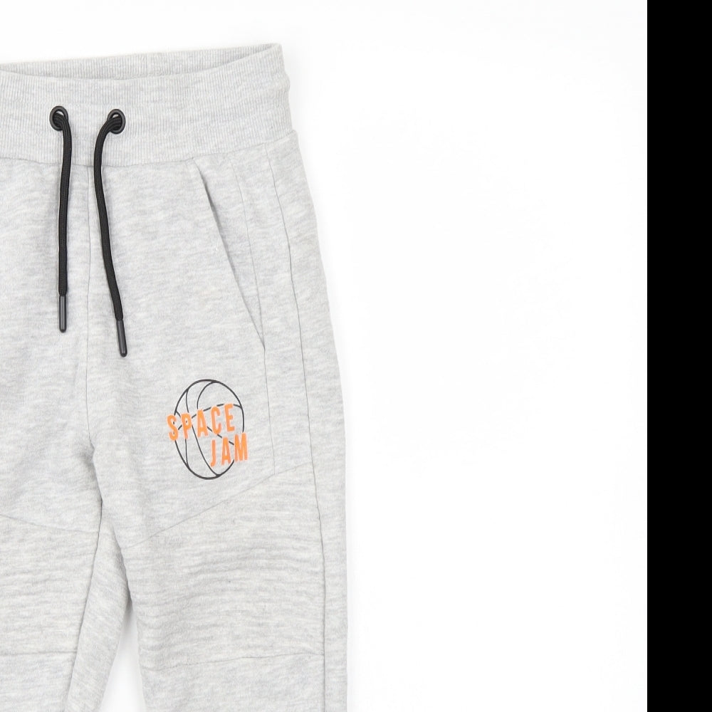 Space Jam Boys Grey   Sweatpants Trousers Size 5-6 Years