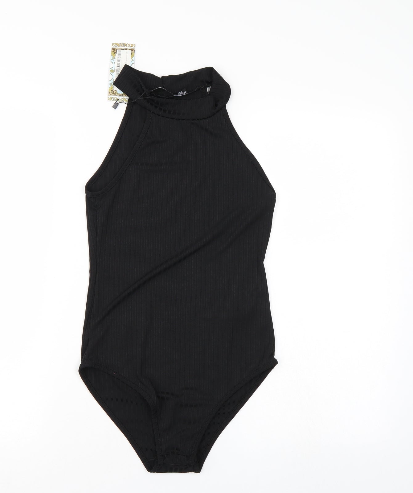 Boohoo Womens Black   Bodysuit One-Piece Size 8