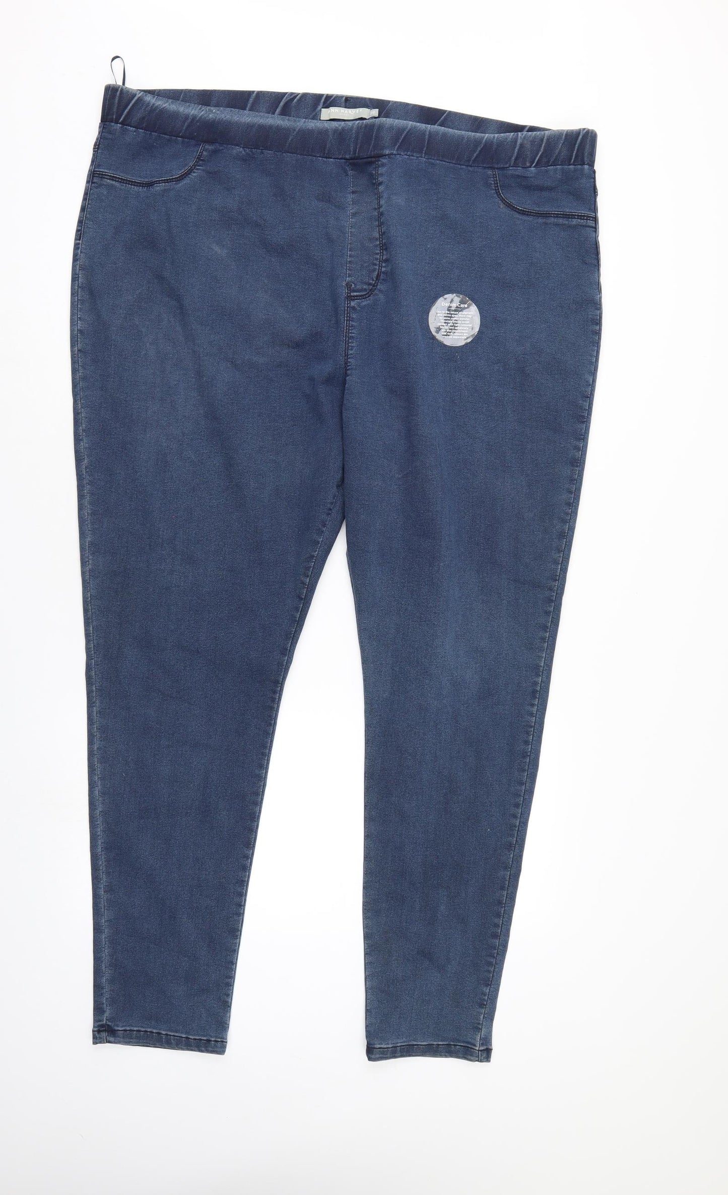 Ann Harvey Womens Blue   Straight Jeans Size 28 L29 in - Elastic Waist