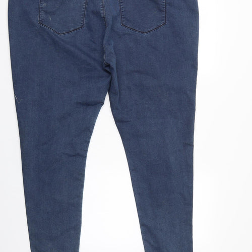 Ann Harvey Womens Blue   Straight Jeans Size 28 L29 in - Elastic Waist
