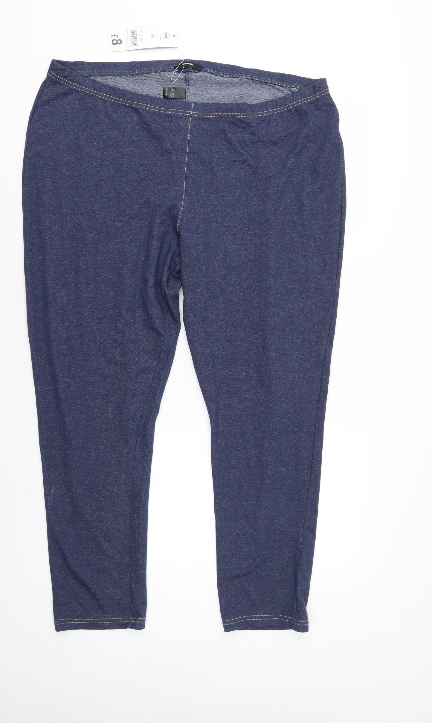 George Womens Blue   Jegging Leggings Size 22 L28 in