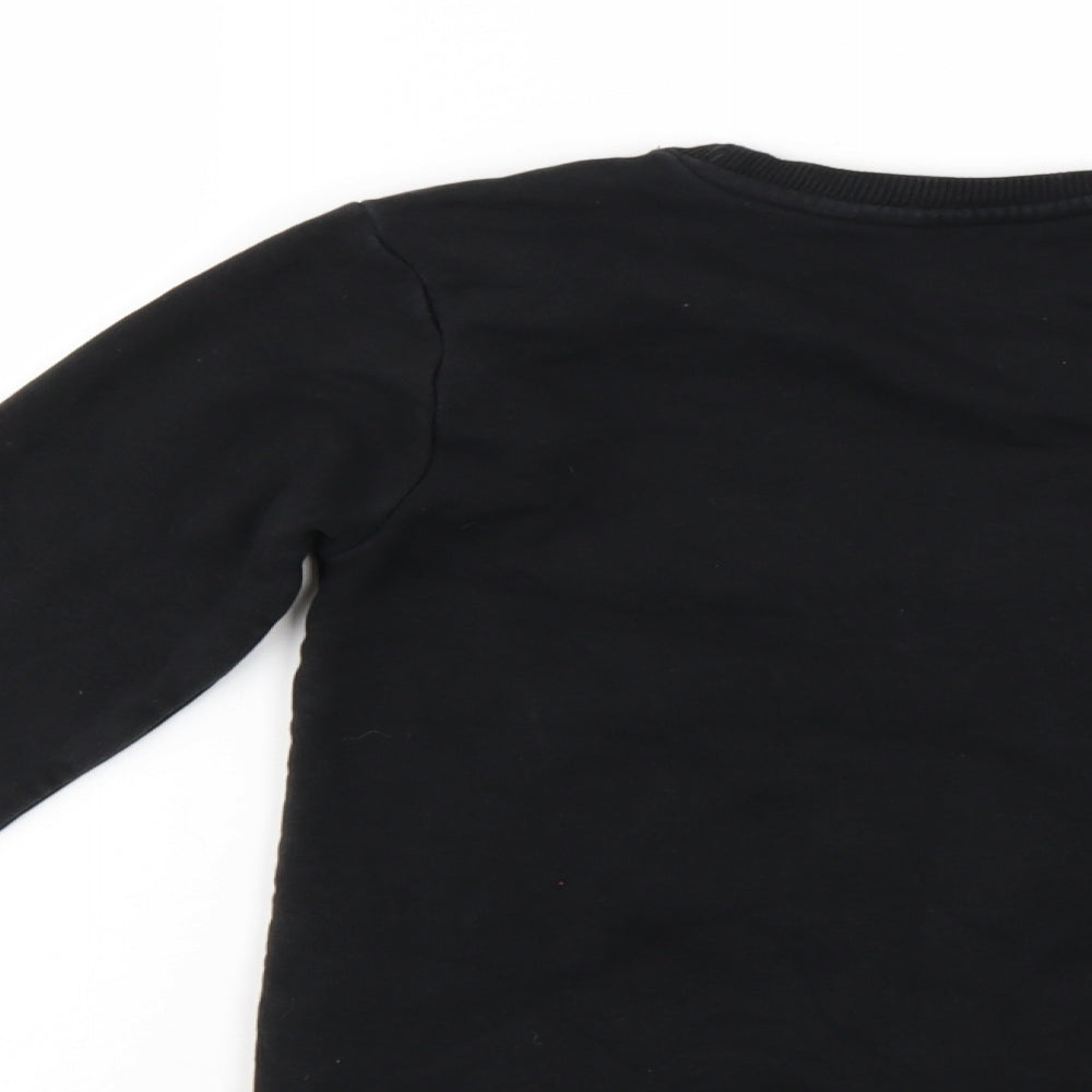 George Boys Black   Pullover Sweatshirt Size 8-9 Years  - christmas jumper