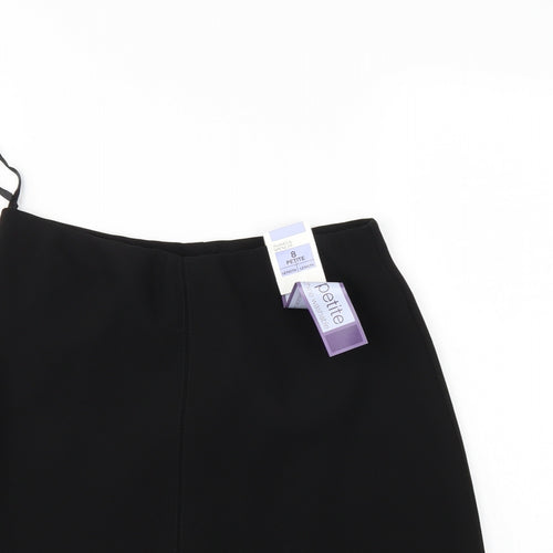 M&S Womens Black   A-Line Skirt Size 8