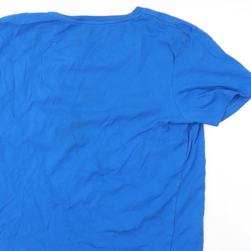 JACK & JONES Mens Blue    T-Shirt Size L
