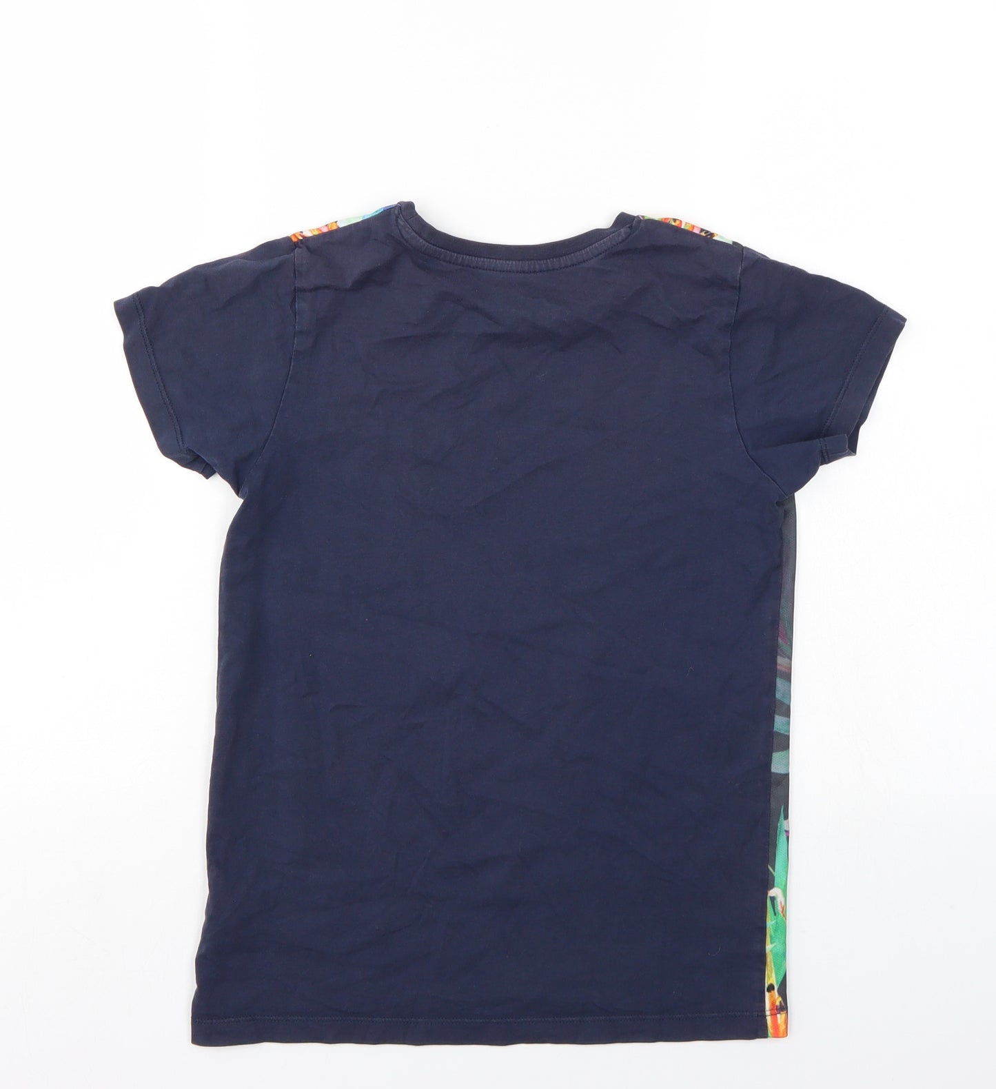 Boys Boys Multicoloured Floral  Basic T-Shirt Size 10 Years