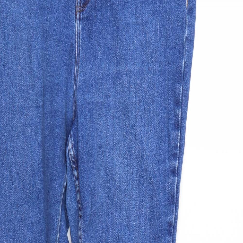 New Look Womens Blue  Denim Skinny Jeans Size 18 L25 in - Elastic Waist