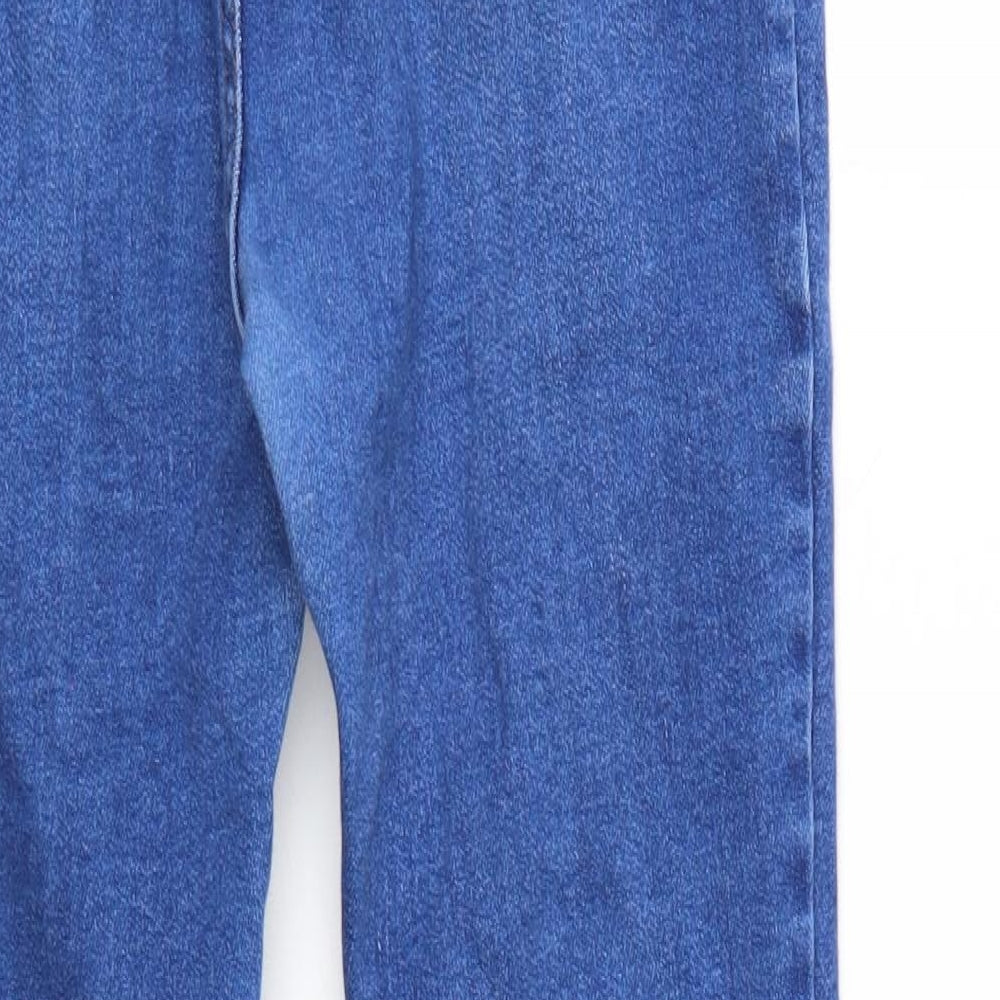 New Look Womens Blue  Denim Skinny Jeans Size 18 L25 in - Elastic Waist