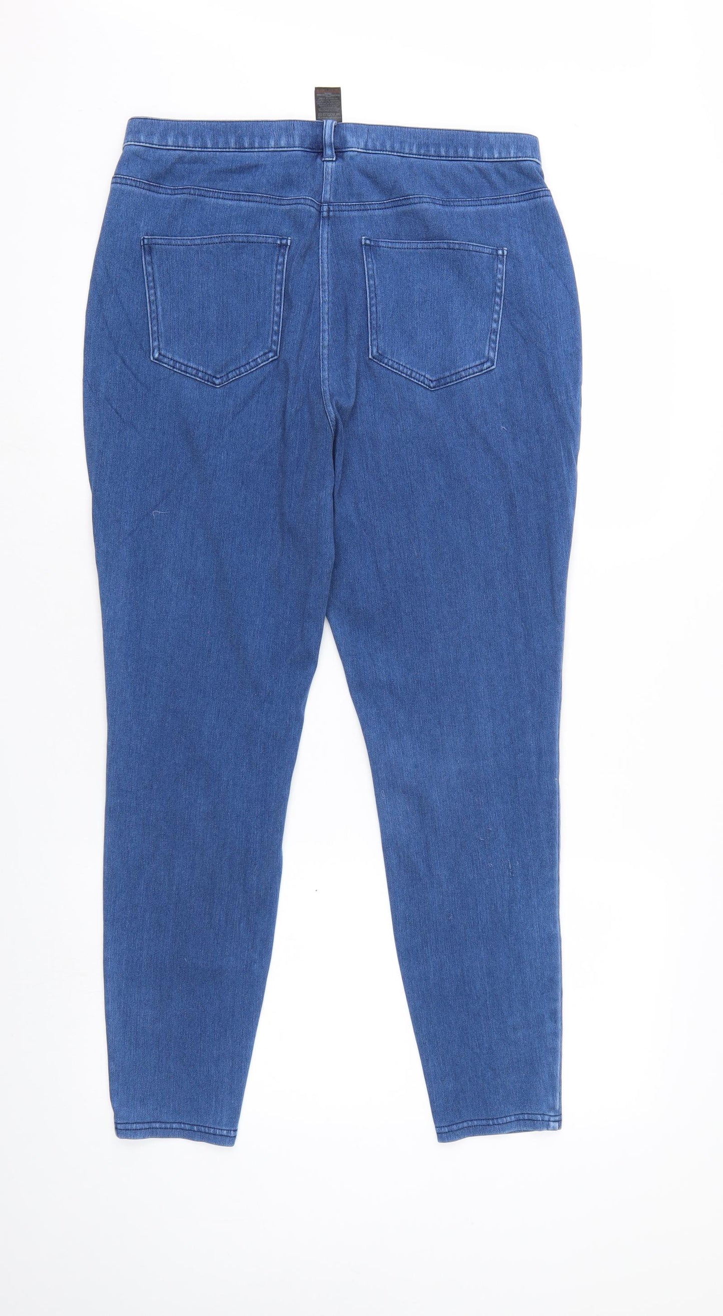 Jersey Womens Blue   Jegging Leggings Size 16 L28 in - denim look