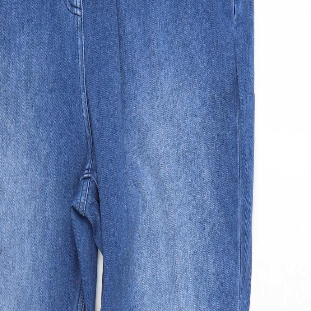 Jersey Womens Blue   Jegging Leggings Size 16 L28 in - denim look