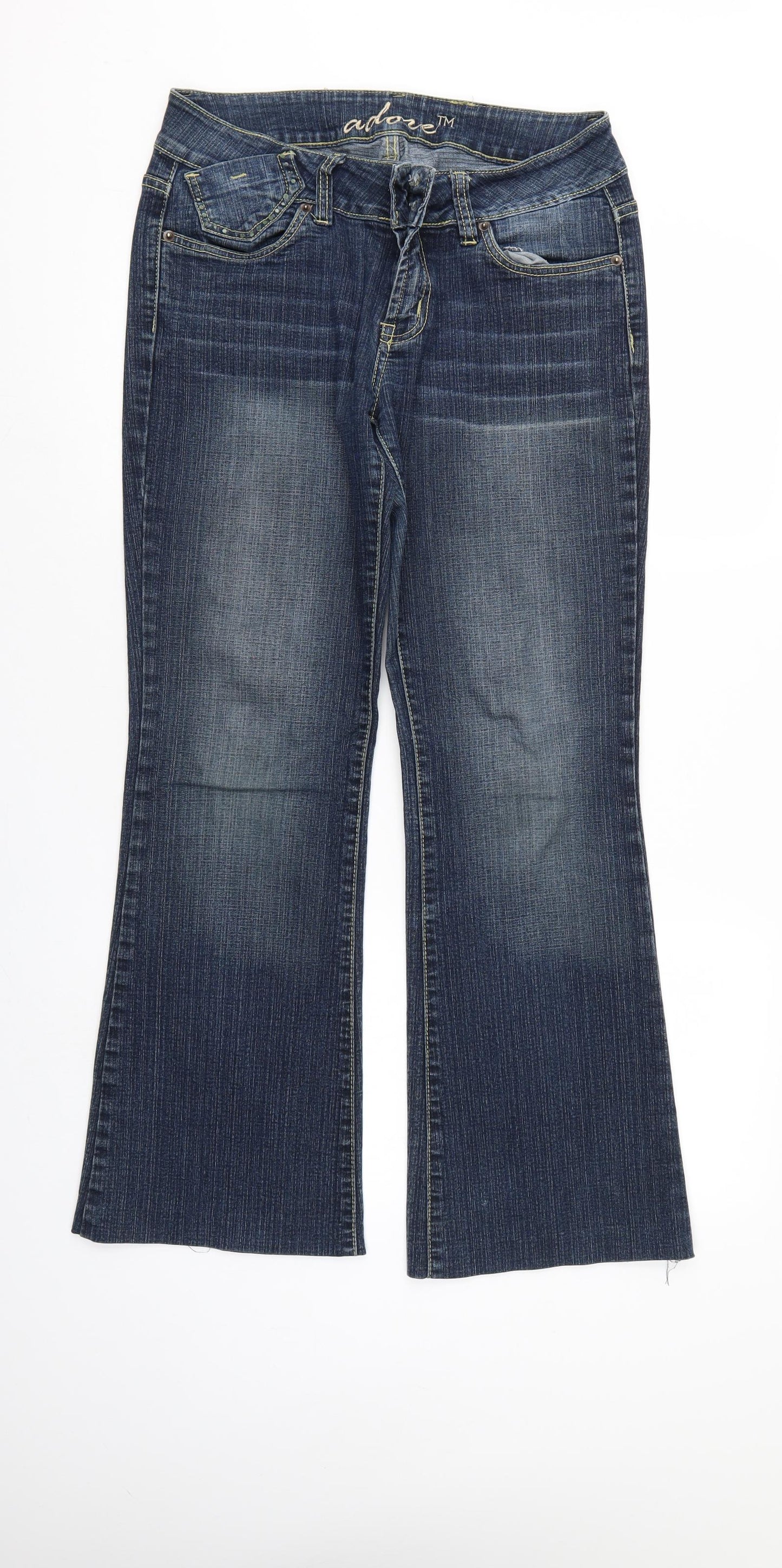 Adore Womens Blue  Denim Bootcut Jeans Size 14 L28 in