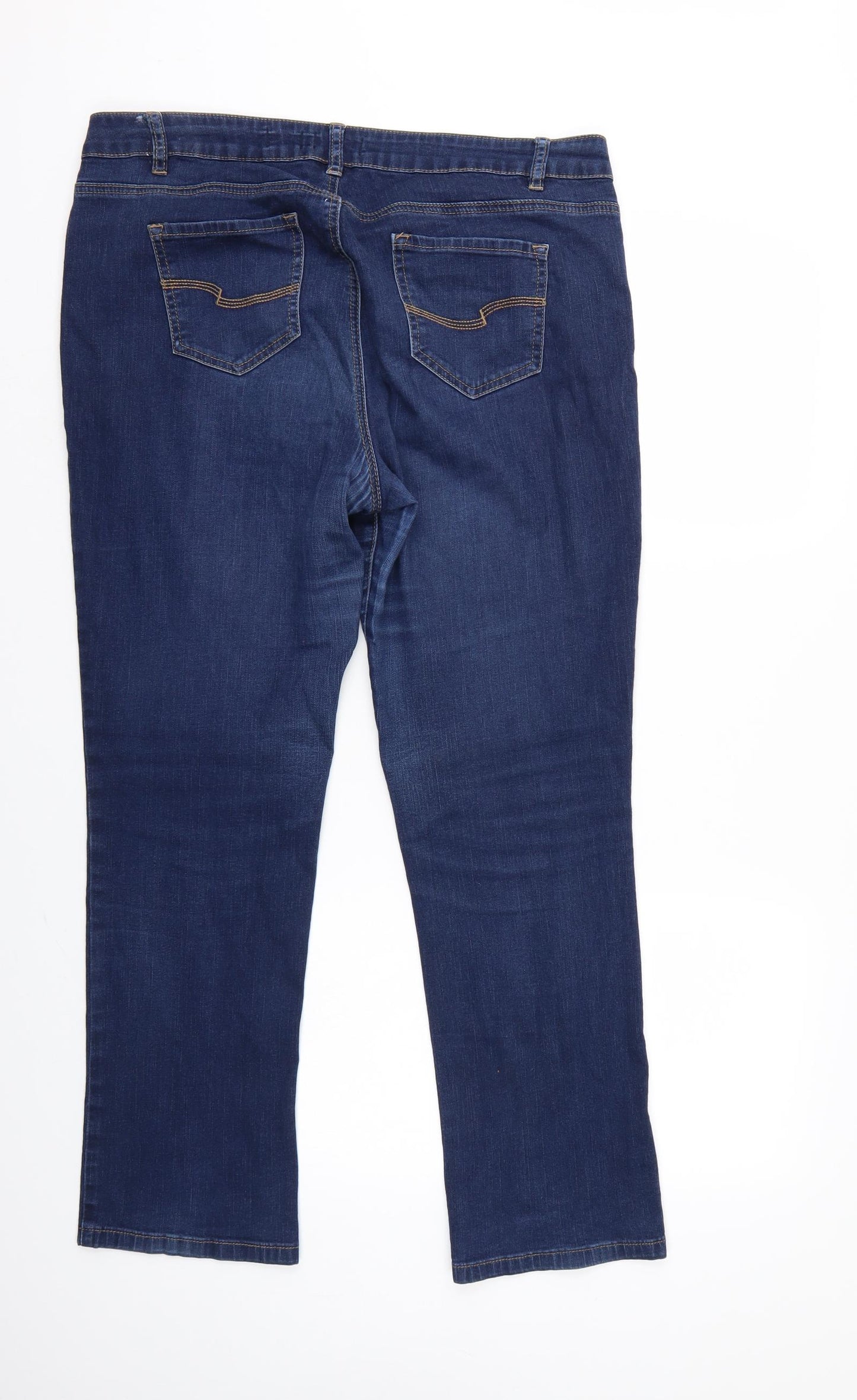 TU Womens Blue  Denim Straight Jeans Size 10 L27 in