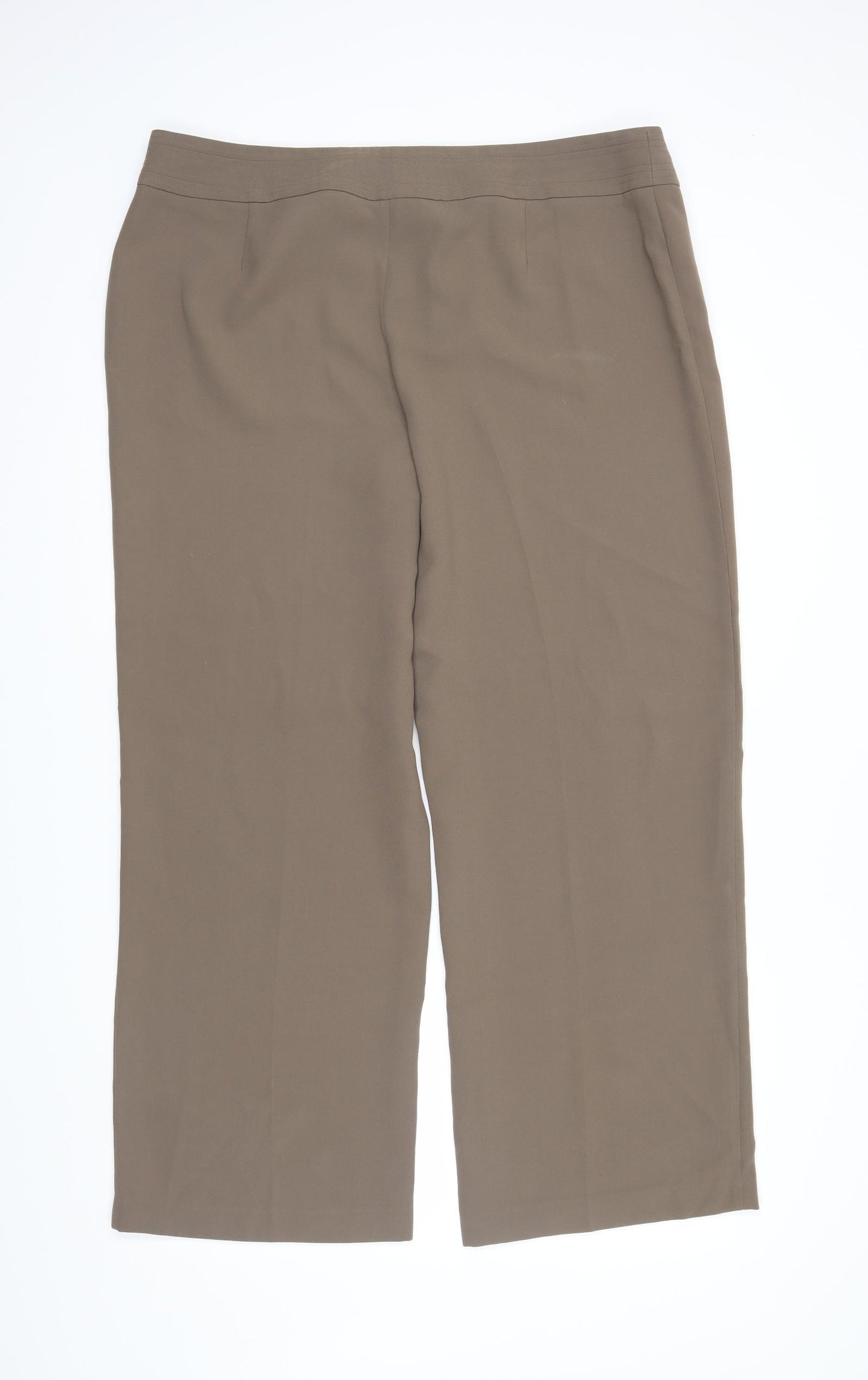 Papaya Womens Brown   Trousers  Size 18 L30 in