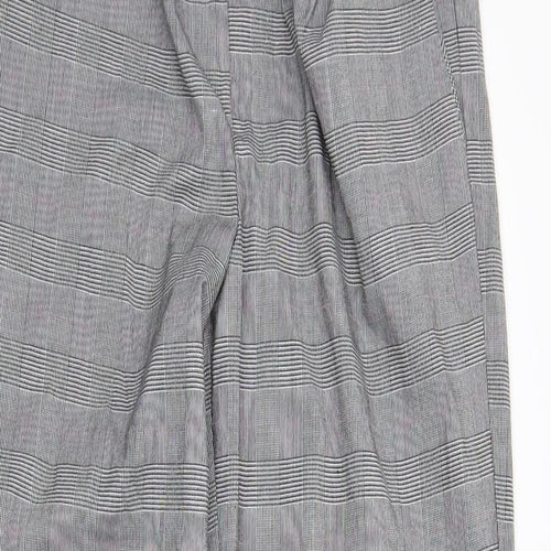 sinsay Womens Grey Plaid  Dress Pants Trousers Size XL L27 in