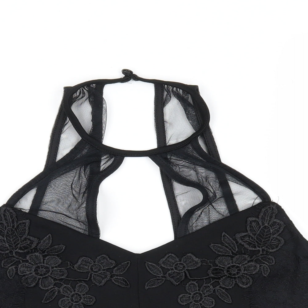River Island Womens Black   Cropped Tank Size 10