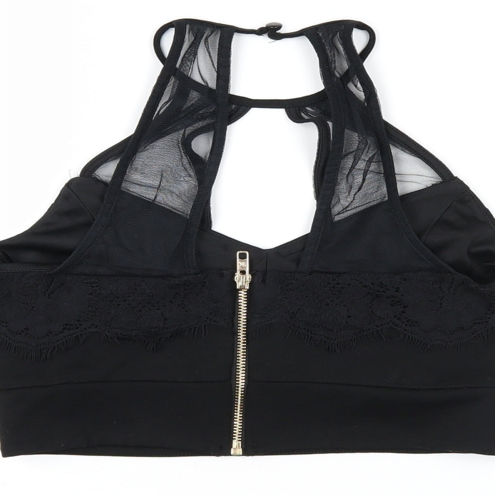 River Island Womens Black   Cropped Tank Size 10