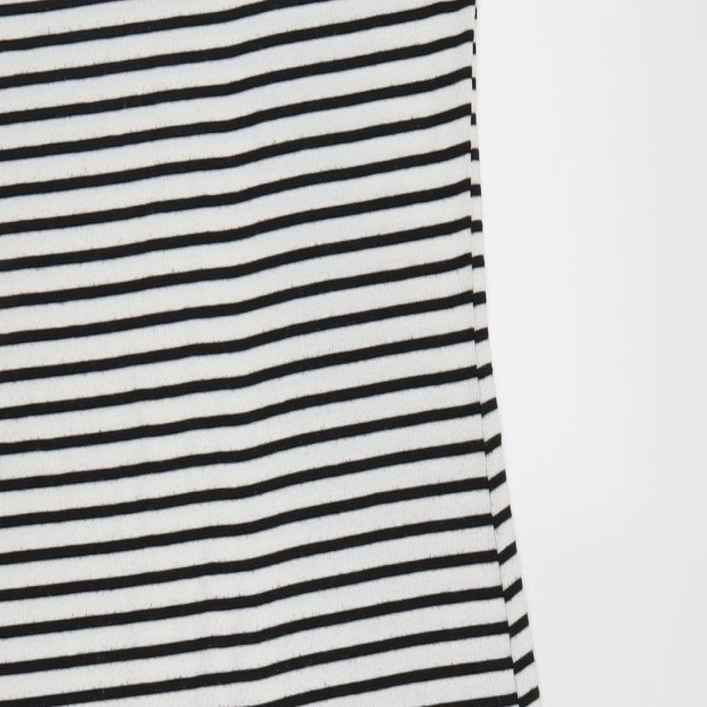 Atmosphere Womens White Striped  Tank Dress  Size 12