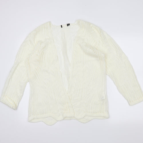 Preworn Womens Ivory   Wrap Jumper Size XL