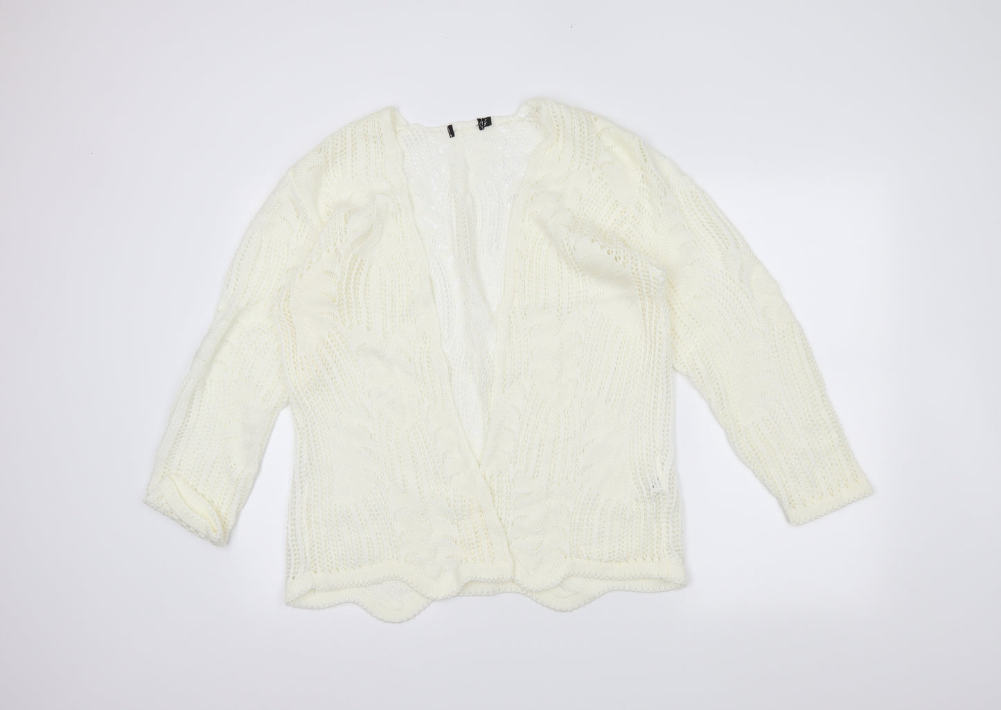Preworn Womens Ivory   Wrap Jumper Size XL