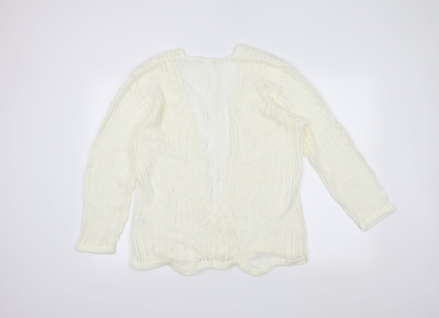 Preworn Womens Ivory   Wrap Jumper Size XL