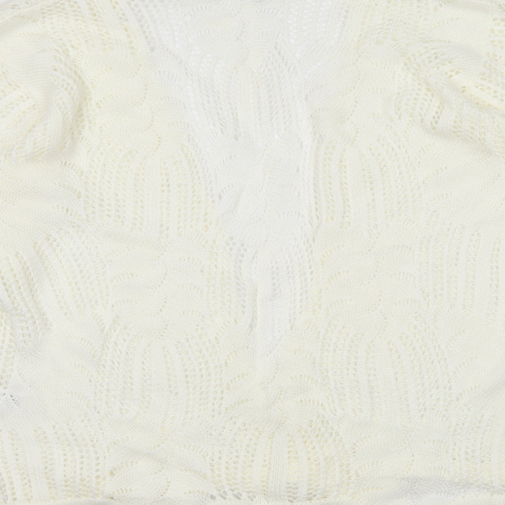 Preworn Womens Ivory   Wrap Jumper Size XL