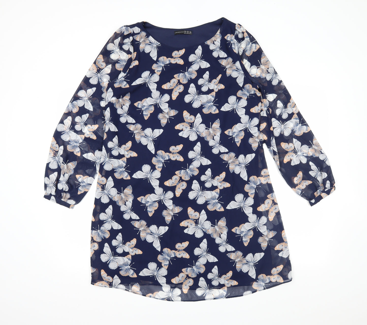 Atmosphere Womens Blue Floral  Trapeze & Swing  Size 14