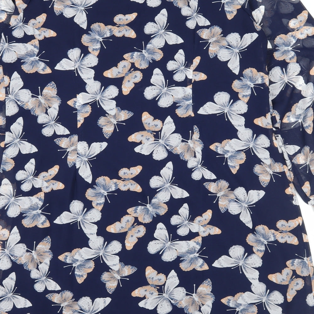 Atmosphere Womens Blue Floral  Trapeze & Swing  Size 14