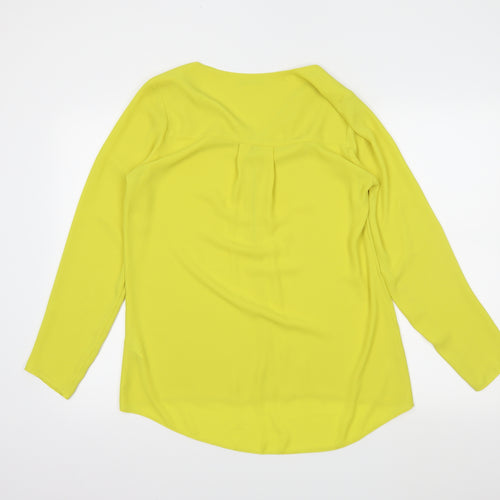 George Womens Yellow   Basic Blouse Size 8