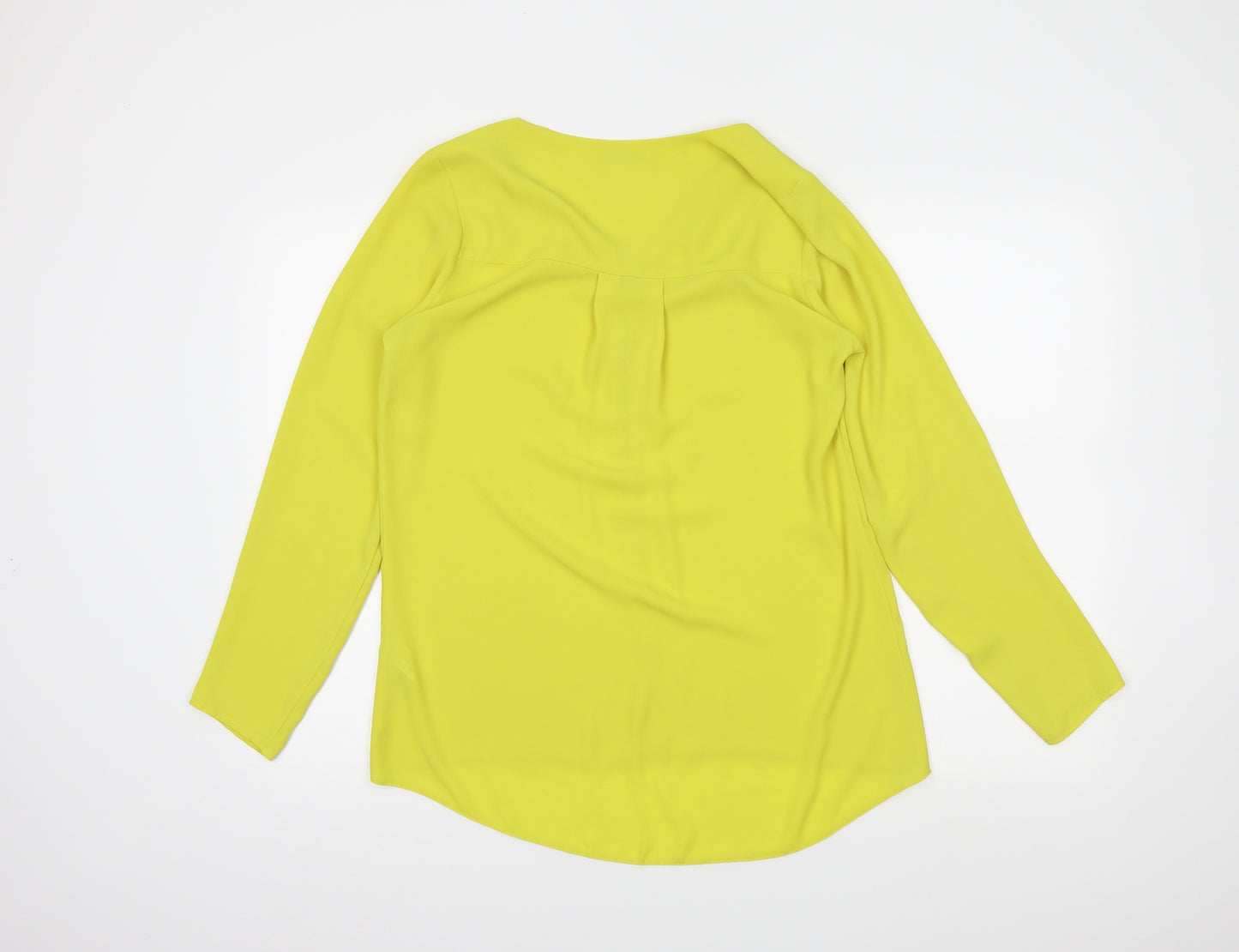 George Womens Yellow   Basic Blouse Size 8