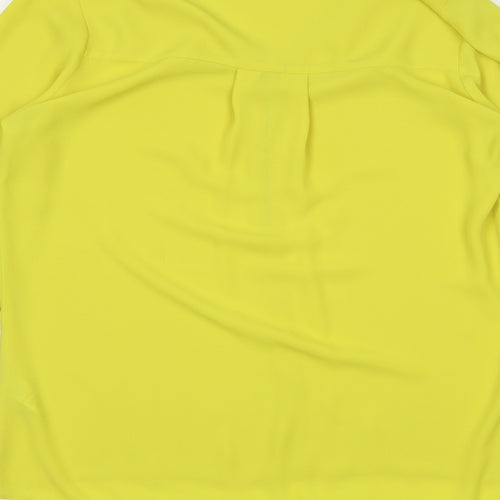 George Womens Yellow   Basic Blouse Size 8