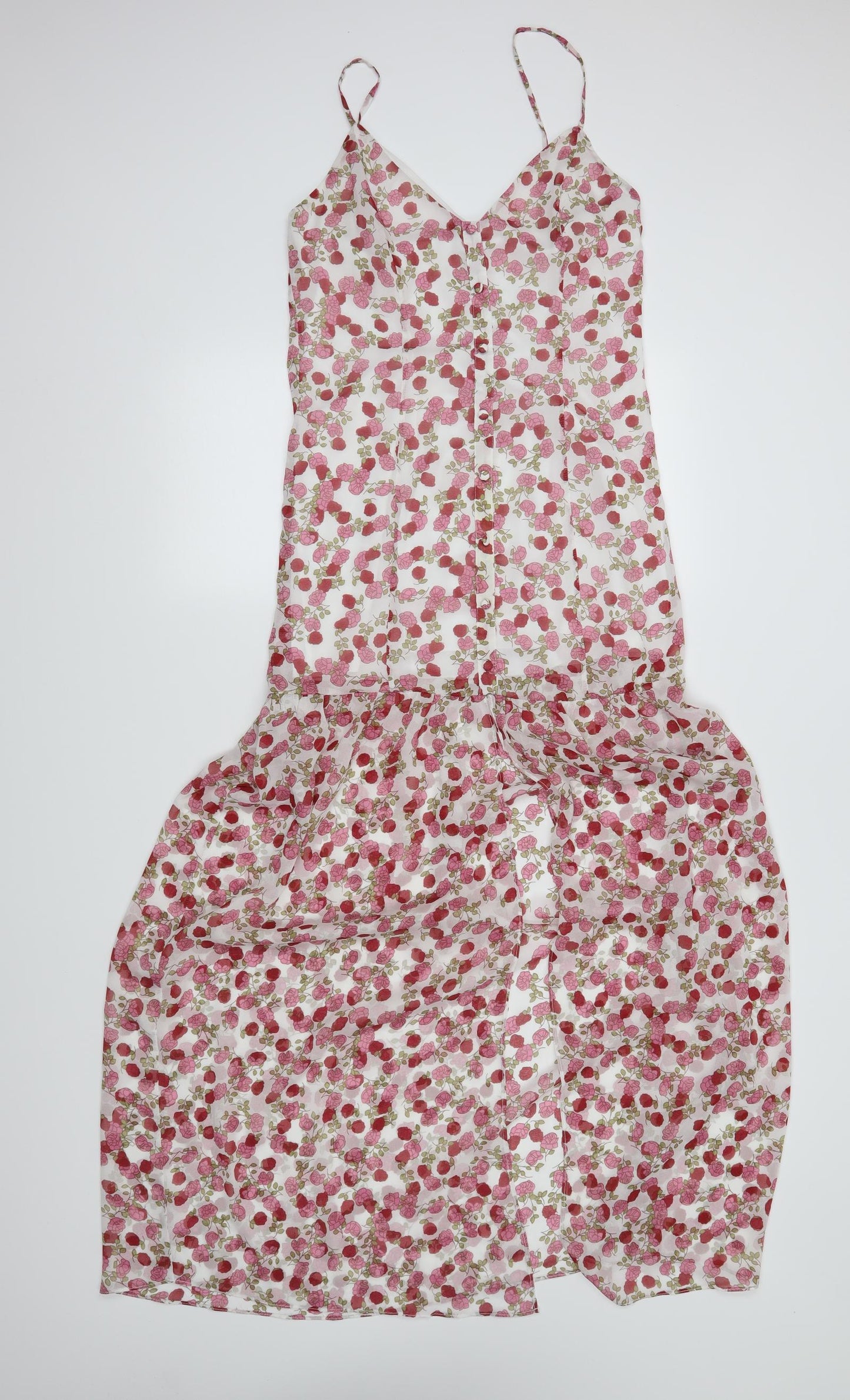 emory parrk Womens Red Floral  Maxi  Size M