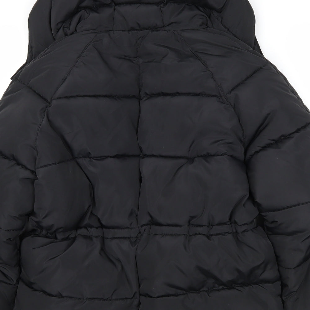 Boohoo Womens Black   Puffer Jacket Coat Size 10