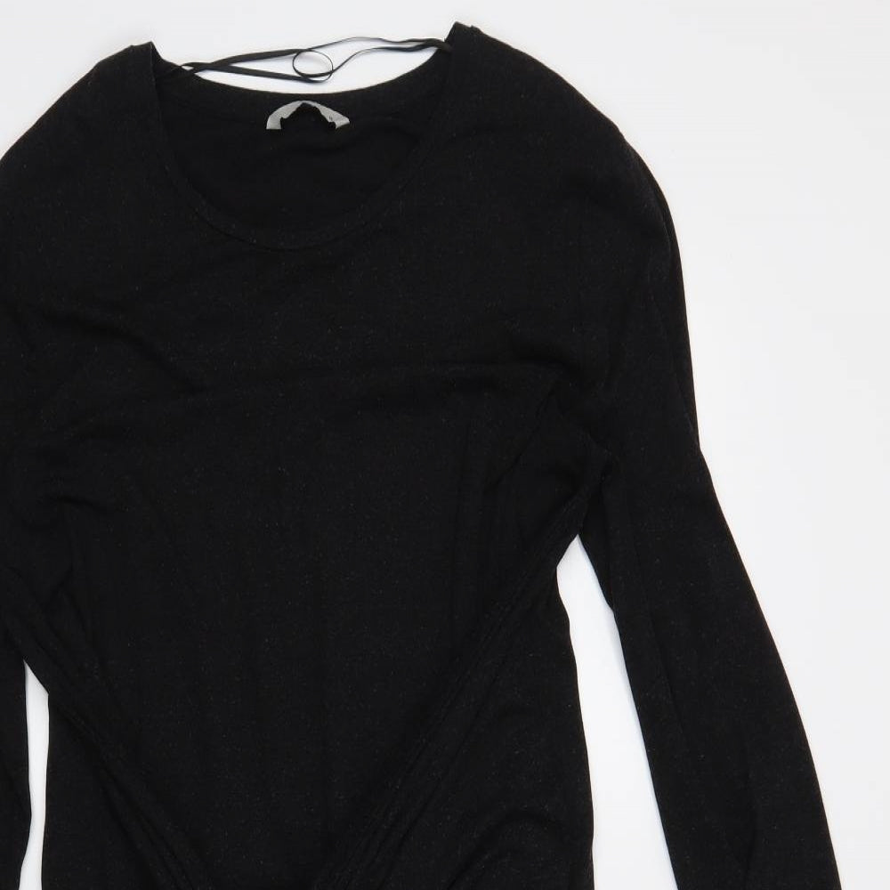 TU Womens Black   T-Shirt Dress  Size 16