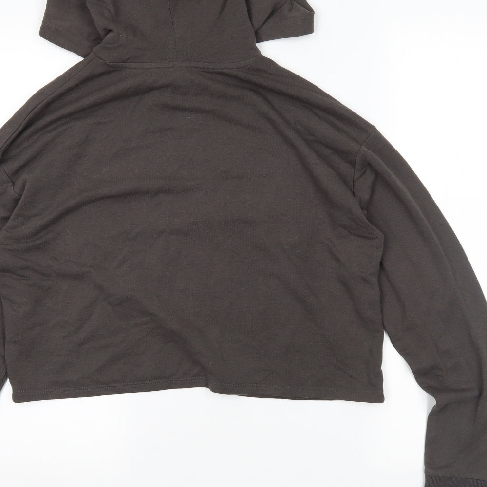 H&M Womens Grey   Pullover Hoodie Size S