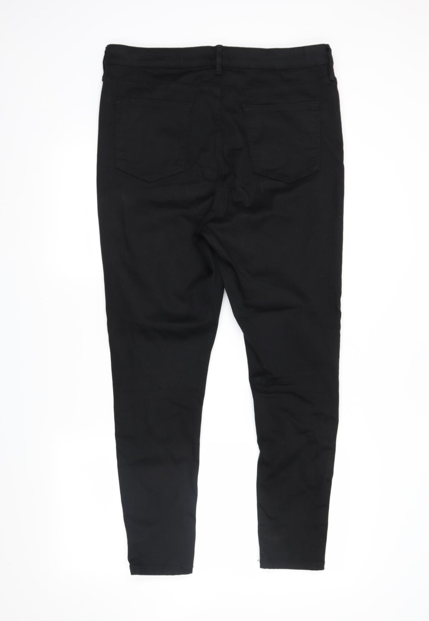 F&F Womens Black  Denim Skinny Jeans Size 18 L26 in