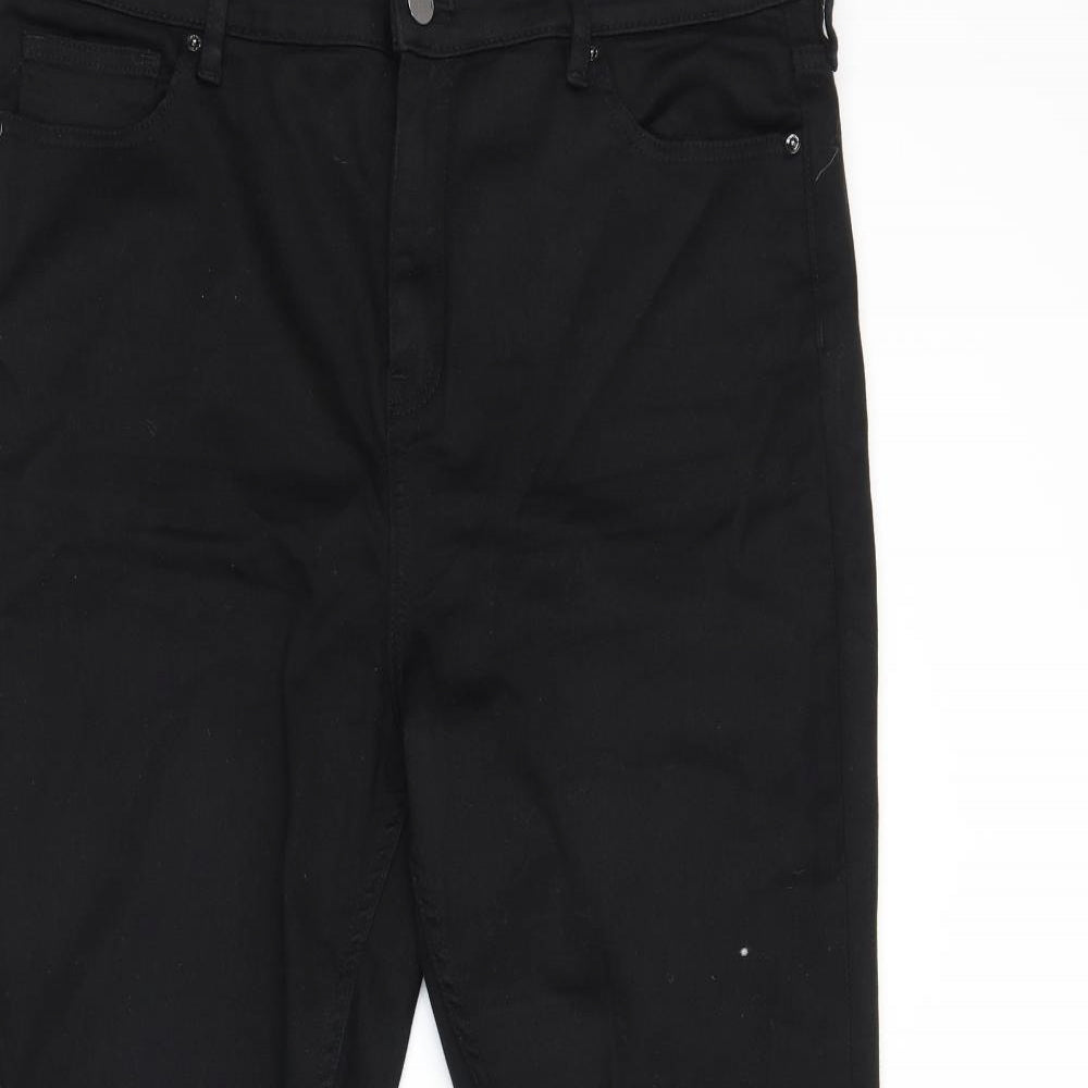 F&F Womens Black  Denim Skinny Jeans Size 18 L26 in